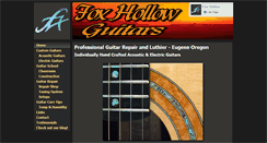 Desktop Screenshot of foxhollowguitars.com